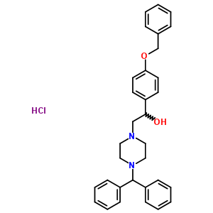 93035-22-4  1-[4-(benzyloxy)phenyl]-2-[4-(diphenylmethyl)piperazin-1-yl]ethanol hydrochloride (1:1)