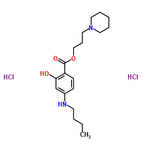 102338-95-4  3-piperidin-1-ylpropyl 4-(butylamino)-2-hydroxybenzoate dihydrochloride 102338-95-4  3-piperidin-1-ylpropyl 4-(butylamino)-2-hydroxybenzoate dihydrochloride