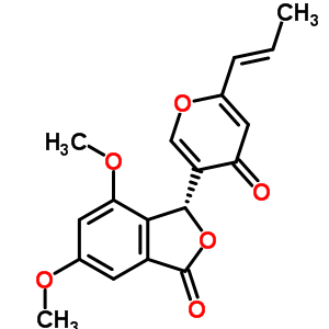 131602-06-7;72669-21-7  (3R)-4,6-dimethoxy-3-{4-oxo-6-[(1E)-prop-1-en-1-yl]-4H-pyran-3-yl}-2-benzofuran-1(3H)-one