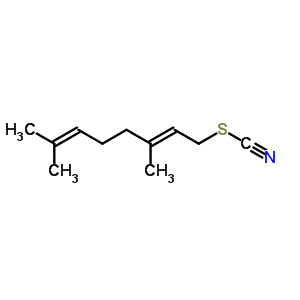 22005-45-4  (2E)-3,7-dimethylocta-2,6-dien-1-yl thiocyanate