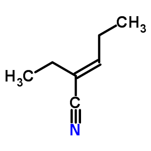 22031-59-0  (2E)-2-ethylpent-2-enenitrile