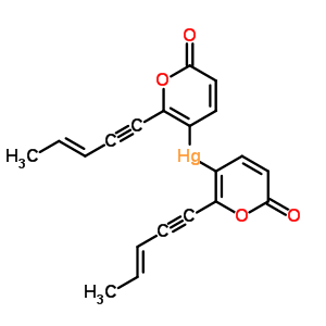24211-47-0  bis{2-oxo-6-[(3E)-pent-3-en-1-yn-1-yl]-2H-pyran-5-yl}mercury