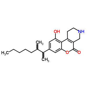 27388-70-1  8-(1,2-dimethylheptyl)-10-hydroxy-1,2,3,4-tetrahydro-5H-chromeno[3,4-c]pyridin-5-one