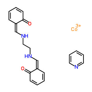 30227-50-0  2,4-cyclohexadien-1-one, 6,6'-[1,2-ethanediylbis[imino(Z)methylidyne]]bis-, cobalt salt, (6Z,6'Z)-, compd. with pyridine (1:1:1)