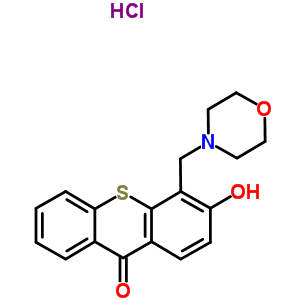 31980-68-4  3-hydroxy-4-(morpholin-4-ylmethyl)-9H-thioxanthen-9-one hydrochloride