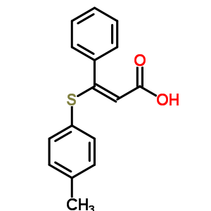 34874-99-2  (2E)-3-[(4-methylphenyl)sulfanyl]-3-phenylprop-2-enoic acid