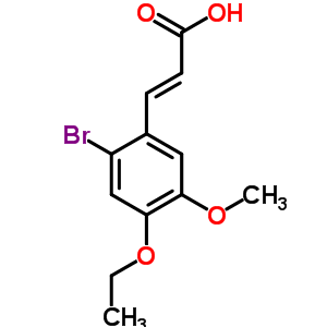 423753-00-8  (2E)-3-(2-bromo-4-ethoxy-5-methoxyphenyl)prop-2-enoic acid