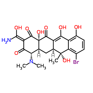 4572-56-9  (2Z,4S,4aS,5aS,6R,12aS)-2-[amino(hydroxy)methylidene]-7-bromo-4-(dimethylamino)-6,10,11,12a-tetrahydroxy-6-methyl-4a,5a,6,12a-tetrahydrotetracene-1,3,12(2H,4H,5H)-trione