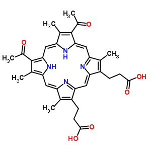 4792-07-8  3,3'-(7,12-diacetyl-3,8,13,17-tetramethylporphyrin-2,18-diyl)dipropanoic acid