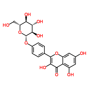 52222-74-9  4-(3,5,7-trihydroxy-4-oxo-4H-chromen-2-yl)phenyl beta-D-glucopyranoside