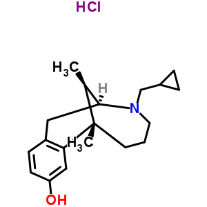 52485-71-9  (2S,7S,12R)-3-(cyclopropylmethyl)-7,12-dimethyl-2,3,4,5,6,7-hexahydro-1H-2,7-methano-3-benzazonin-9-ol hydrochloride