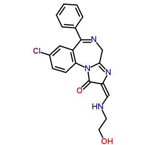 61197-71-5  (2E)-8-chloro-2-{[(2-hydroxyethyl)amino]methylidene}-6-phenyl-2,4-dihydro-1H-imidazo[1,2-a][1,4]benzodiazepin-1-one