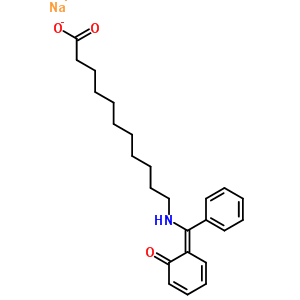 62665-60-5  sodium 11-{[(Z)-(6-oxocyclohexa-2,4-dien-1-ylidene)(phenyl)methyl]amino}undecanoate