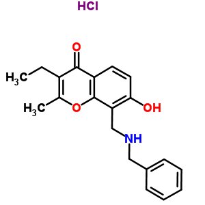 67195-53-3  8-[(benzylamino)methyl]-3-ethyl-7-hydroxy-2-methyl-4H-chromen-4-one hydrochloride