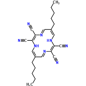 67773-75-5  (2Z,4E,6Z,9Z,11E,13Z)-6,13-dipentyl-1,4,8,11-tetraazacyclotetradeca-2,4,6,9,11,13-hexaene-2,3,9,10-tetracarbonitrile