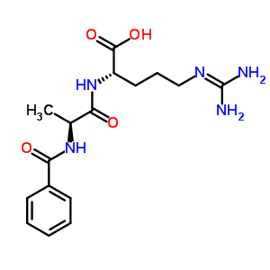 71448-11-8  N-(phenylcarbonyl)-L-alanyl-N~5~-(diaminomethylidene)-L-ornithine