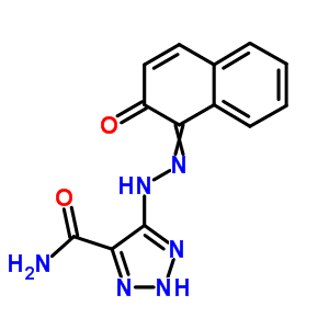 7333-92-8  5-[2-(2-oxonaphthalen-1(2H)-ylidene)hydrazino]-2H-1,2,3-triazole-4-carboxamide