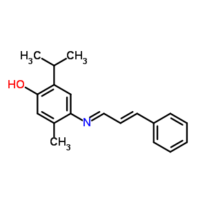 7355-30-8  5-methyl-2-(1-methylethyl)-4-{[(1E,2E)-3-phenylprop-2-en-1-ylidene]amino}phenol