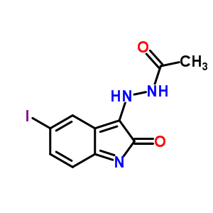 73818-16-3  N'-(5-iodo-2-oxo-2H-indol-3-yl)acetohydrazide