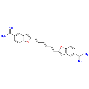 73819-35-9  2,2'-(1E,3E,5E)-hexa-1,3,5-triene-1,6-diylbis(1-benzofuran-5-carboximidamide)