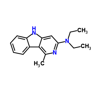 74011-09-9  N,N-diethyl-1-methyl-5H-pyrido[4,3-b]indol-3-amine