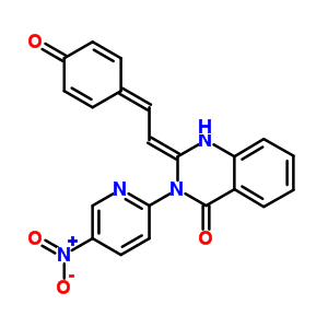 78899-00-0  (2E)-3-(5-nitropyridin-2-yl)-2-[2-(4-oxocyclohexa-2,5-dien-1-ylidene)ethylidene]-2,3-dihydroquinazolin-4(1H)-one