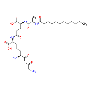 79645-16-2  N-dodecanoyl-L-alanyl-N-[(1S,5S)-5-amino-1-carboxy-6-(glycylamino)-6-oxohexyl]-L-glutamine