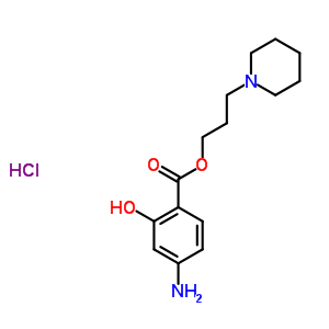 102338-93-2  3-piperidin-1-ylpropyl 4-amino-2-hydroxybenzoate hydrochloride 102338-93-2  3-piperidin-1-ylpropyl 4-amino-2-hydroxybenzoate hydrochloride