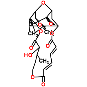 107793-86-2;74560-38-6;74560-39-7  17-hydroxy-4a,16,22a-trimethyl-1a,4a,5,16,17,21,22,22a-octahydro-1bH,3H,14H-spiro[3,5-methanooxireno[h][1,6,12]trioxacyclooctadecino[3,4-d]chromene-4,2'-oxirane]-7,12,18(15H)-trione