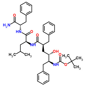 126409-24-3  N-{(2R,4S,5S)-2-benzyl-5-[(tert-butoxycarbonyl)amino]-4-hydroxy-6-phenylhexanoyl}-L-leucyl-L-phenylalaninamide