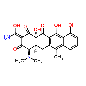 13366-25-1;1665-57-2;4907-76-0;7518-17-4  (2Z,4R,4aS,12aS)-2-[amino(hydroxy)methylidene]-4-(dimethylamino)-10,11,12a-trihydroxy-6-methyl-4a,12a-dihydrotetracene-1,3,12(2H,4H,5H)-trione