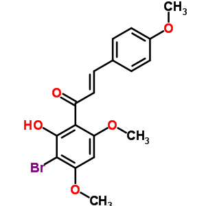 1607-73-4  (2E)-1-(3-bromo-2-hydroxy-4,6-dimethoxyphenyl)-3-(4-methoxyphenyl)prop-2-en-1-one