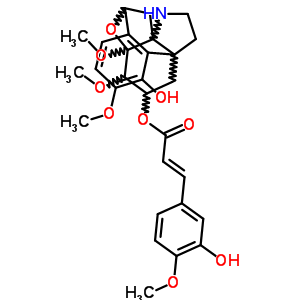 30511-63-8  (6alpha,7alpha,8alpha,10alpha)-4-hydroxy-3,7,8-trimethoxy-8,10-epoxyhasubanan-6-yl (2Z)-3-(3-hydroxy-4-methoxyphenyl)prop-2-enoate