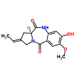 35050-54-5  (2E,11aS)-2-ethylidene-8-hydroxy-7-methoxy-2,3-dihydro-1H-pyrrolo[2,1-c][1,4]benzodiazepine-5,11(10H,11aH)-dione
