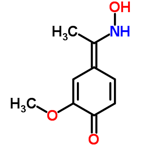 38489-85-9  (4E)-4-[1-(hydroxyamino)ethylidene]-2-methoxycyclohexa-2,5-dien-1-one