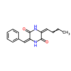 51245-20-6  (3E,6E)-3-but-2-en-1-ylidene-6-(phenylmethylidene)piperazine-2,5-dione