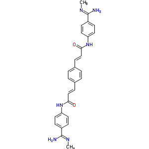 5548-84-5  (2E,2'E)-3,3'-benzene-1,4-diylbis{N-[4-(methylcarbamimidoyl)phenyl]prop-2-enamide}
