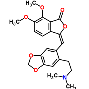 55922-35-5  (3E)-3-({6-[2-(dimethylamino)ethyl]-1,3-benzodioxol-5-yl}methylidene)-6,7-dimethoxy-2-benzofuran-1(3H)-one