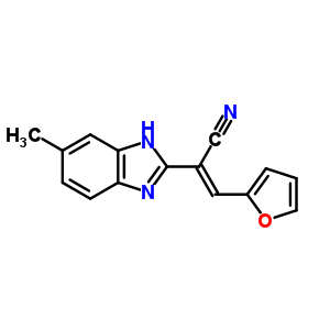 57319-82-1  (2E)-3-furan-2-yl-2-(6-methyl-1H-benzimidazol-2-yl)prop-2-enenitrile