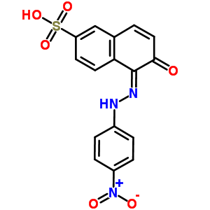 5859-04-1  (5E)-5-[(4-nitrophenyl)hydrazono]-6-oxo-5,6-dihydronaphthalene-2-sulfonic acid