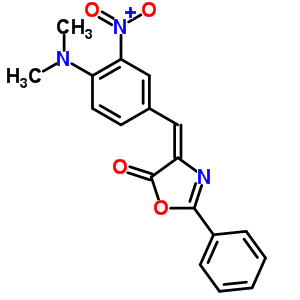 59935-38-5  (4E)-4-{[4-(dimethylamino)-3-nitrophenyl]methylidene}-2-phenyl-1,3-oxazol-5(4H)-one