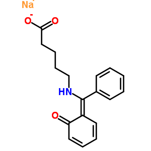 62665-65-0  sodium 5-{[(Z)-(6-oxocyclohexa-2,4-dien-1-ylidene)(phenyl)methyl]amino}pentanoate