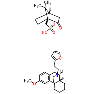 63690-37-9  [(1S,4S)-7,7-dimethyl-2-oxobicyclo[2.2.1]hept-1-yl]methanesulfonic acid - 17-(2-furan-2-ylethyl)-3-methoxymorphinan (1:1)