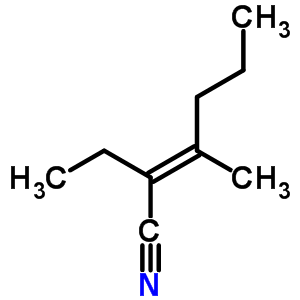 63967-54-4  (2E)-2-ethyl-3-methylhex-2-enenitrile