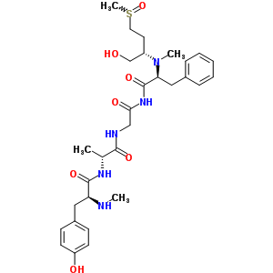 70021-31-7  N-methyl-L-tyrosyl-D-alanyl-N-[(2S)-2-{[(1S)-1-(hydroxymethyl)-3-(methylsulfinyl)propyl](methyl)amino}-3-phenylpropanoyl]glycinamide