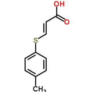 710-37-2;710-38-3  (2E)-3-[(4-methylphenyl)sulfanyl]prop-2-ensäure 