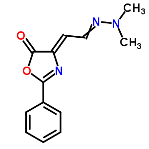 71285-42-2  (4Z)-4-[2-(dimethylhydrazono)ethylidene]-2-phenyl-1,3-oxazol-5(4H)-one