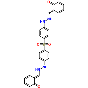 7253-45-4  6-[(2-{4-[(4-{2-[(E)-(6-oxocyclohexa-2,4-dien-1-ylidene)methyl]hydrazino}phenyl)sulfonyl]phenyl}hydrazino)methylidene]cyclohexa-2,4-dien-1-one