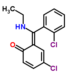 80018-07-1  (6Z)-4-chloro-6-[(2-chlorophenyl)(ethylamino)methylidene]cyclohexa-2,4-dien-1-one