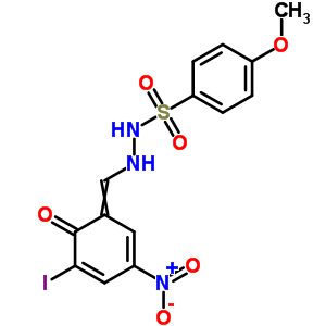 88848-03-7  N'-[(5-iodo-3-nitro-6-oxocyclohexa-2,4-dien-1-ylidene)methyl]-4-methoxybenzenesulfonohydrazide